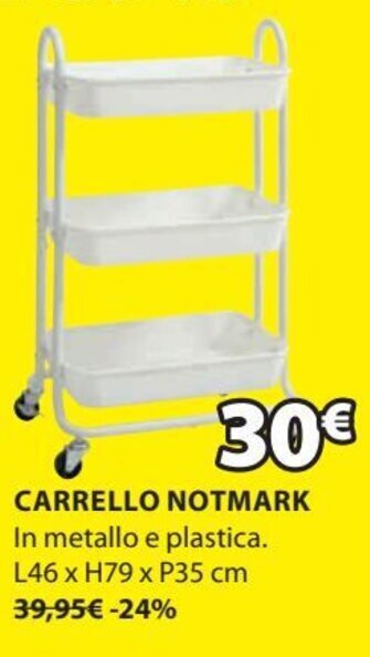 Carrello Notmark L46 x H79 x P35 cm