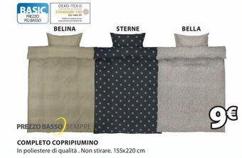 JYSK Completo Copripiumino 155x220 cm offerta