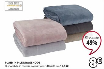 Plaid in Pile Dragehode 140x200 cm