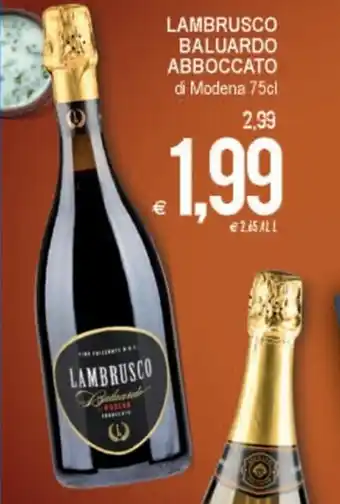 MD Discount Lambrusco baluardo abboccato 75 cl offerta