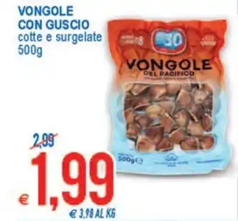 MD Discount Vongole con Guscio cotte e surgelate 500g offerta