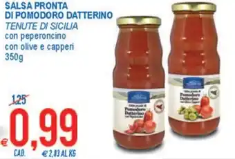 MD Discount Tenute di Sicilia Salsa Pronta di pomodoro datterino 350g offerta