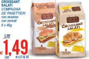 MD Discount Compagnia de'Panettieri Croissant Salati 6 x 40g offerta