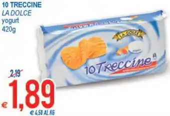 MD Discount La Dolce 10 Treccine yogurt 420 g offerta