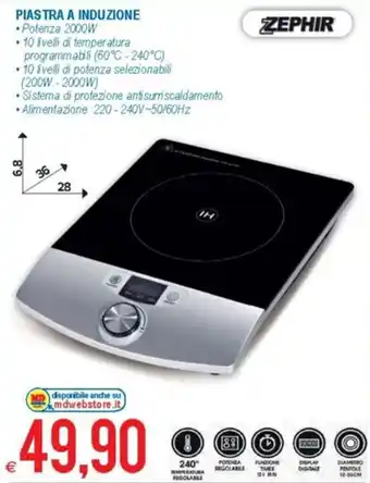 MD Discount Zephir Piastra a induzione offerta