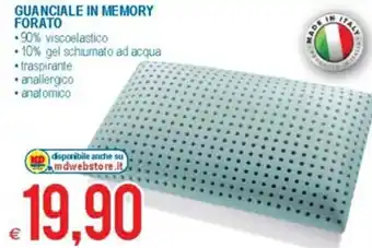 MD Discount Guanciale in memory forato offerta