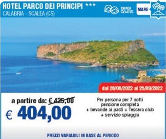 MD Discount Hotel Parco dei Principi offerta