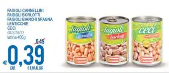 MD Discount Gustato Fagioli Cannellini, Fagioli Borlotti, Fagioli Bianchi Spagna Lenticchie Ceci 400g offerta