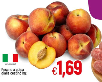 A&O Pesche a Polpa gialla cestino 1 kg offerta