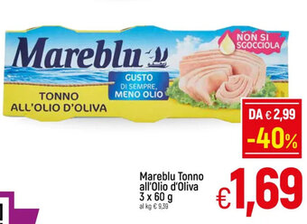 A&O Mareblu Tonno all'Olio d'Oliva 3 x 60 g offerta