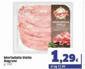 Sigma Negroni Mortadella Stella g 100 offerta