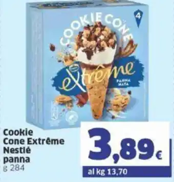 Sigma Nestlé Cookie Cone Extrême panna g 284 offerta