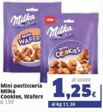 Sigma Milka Mini pasticceria Cookies, Wafers 110 g offerta