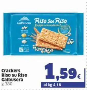 Sigma Galbusera Crackers Riso su Riso 380g offerta
