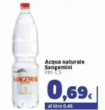 Sigma Sangemini Acqua naturale 1 .5 litri offerta