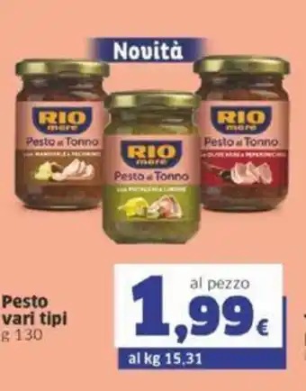 Sigma Rio mare Pesto vari tipi 130 g offerta
