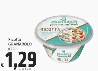 Paghi Poco Granarolo Ricotta 250 g offerta