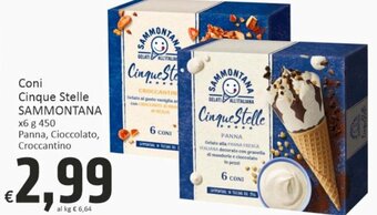 Sammontana Coni Cinque Stelle x6 450 g