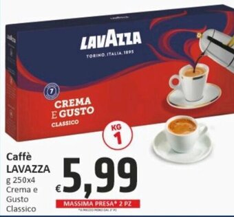 Lavazza Caffè crema e gusto classico 250 g x 4
