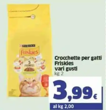 Sigma Friskies Crocchette per gatti vari gusti 2 kg offerta
