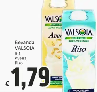 Paghi Poco Valsoia Bevanda 1 lt offerta