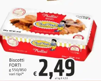 Paghi Poco Paolo Forti Biscotti 550/850 g offerta