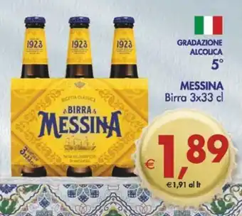 Deco Maxistore Messina Birra 3 x 33 cl offerta