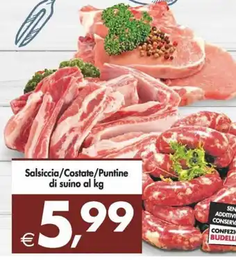 Deco Maxistore Salsiccia/Costate/Puntine di suino al kg offerta