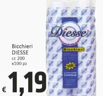 Diesse Bicchieri x100 pz