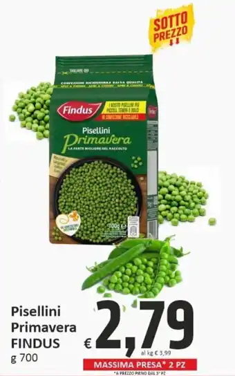Paghi Poco Findus Piselli Primavera 700 g offerta