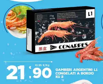 Deco Supermercati Gamberi Argentini L1 Congelati a Bordo 2 kg offerta