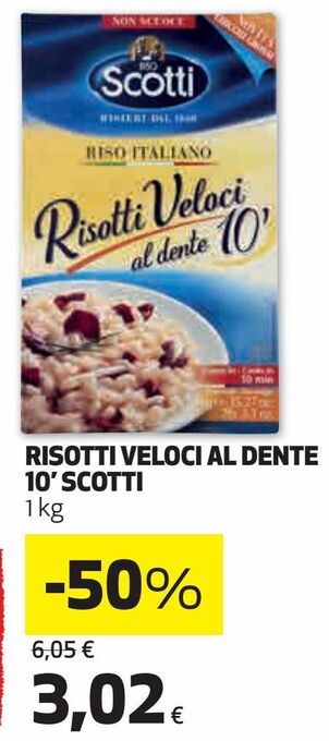 Coop Risotti veloci al dente 10' scotti offerta