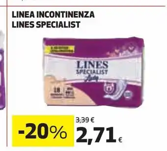 Ipercoop Linea incontinenza lines specialist offerta