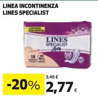 Coop Linea incontinenza lines specialist offerta