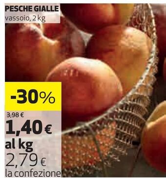 Ipercoop Pesche gialle offerta