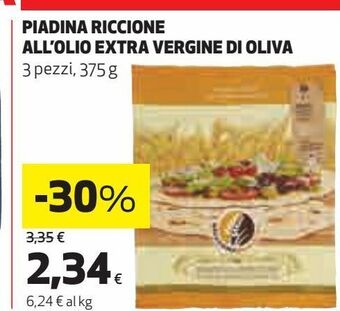 Piadina riccione all'olio extra vergine di oliva