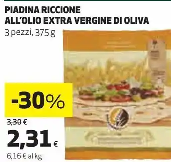 Coop Piadina riccione all'olio extra vergine di oliva offerta