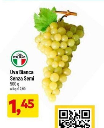 DPiù Uva Bianca Senza Semi 500 g offerta