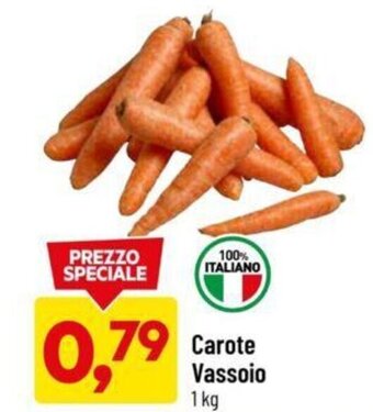 DPiù Carote Vassoio 1 kg offerta