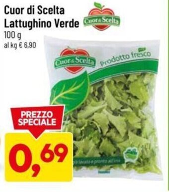 DPiù Cuor di Scelta Lattughino Verde 100 g offerta