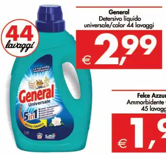 General Detersivo liquido universale/color 44 lavaggi