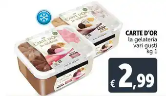 Deco Supermercati Carte d'Or la gelateria vari gusti kg 1 offerta