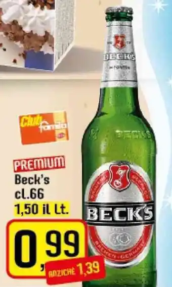 Famila Superstore Beck's Premium 66 cl. offerta