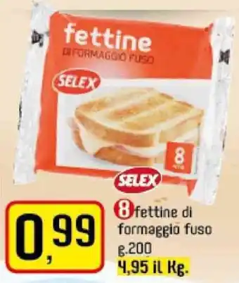 Famila Superstore Selex Fettine di formaggio fuso g.200 offerta