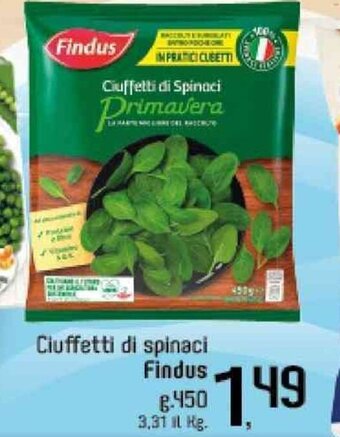 Famila Superstore Findus Ciuffetti di spinaci g.450 offerta