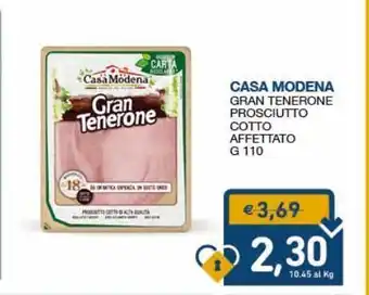 SeBón Supermercati Gran tenerone prosciutto cotto affettato casa modena g 110 offerta