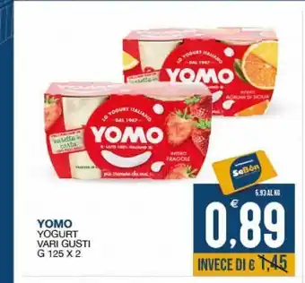 SeBón Supermercati Yogurt yomo vari gusti g 125 x2 offerta