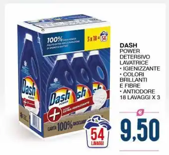 SeBón Supermercati Dash power detersivo liquido per lavatrice vari tipi 18 lavaggi x 3 offerta