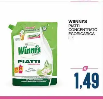SeBón Supermercati Winni's piatti concentrato ecoricarica l 1 offerta