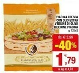 Iperal Riccione piadina Piadine Fresche Con Olio Extravergine D'Oliva 375 G(ml) offerta